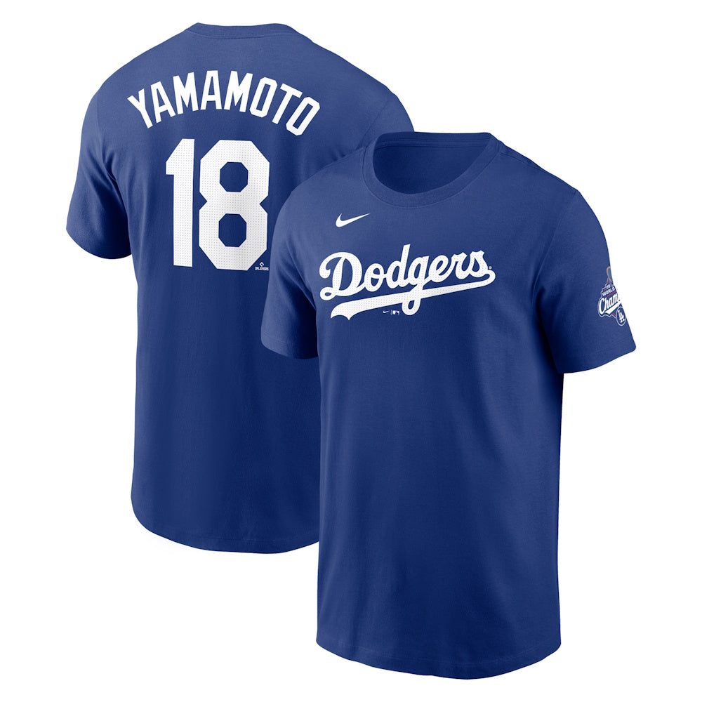 YOSHINOBU YAMAMOTO - NIKE 2025 ロサンゼルス・ドジャース / ワールドシリーズ 優勝 ネームアンドナンバー